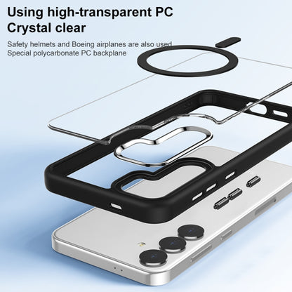 For Samsung Galaxy S24+ 5G MagSafe Anti-fingerprint Highly Transparent PC Phone Case(White) - Galaxy S24+ 5G Cases by buy2fix | Online Shopping UK | buy2fix