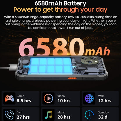 Blackview BV5300 Plus, 8GB+128GB, IP68/IP69K/MIL-STD-810H, 6.1 inch Android 13 MediaTek Helio G72 Octa Core, Network: 4G, OTG(Orange) - Blackview by Blackview | Online Shopping UK | buy2fix