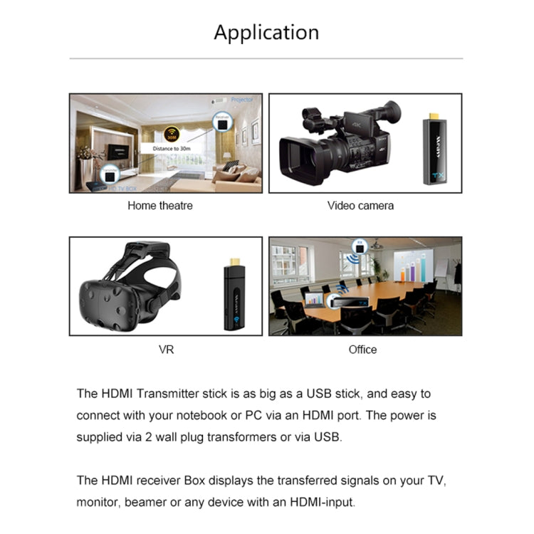 Measy W2H Nano 1080P HDMI 1.4 3D Wireless HDMI Audio Video Transmitter Receiver Extender, Transmission Distance: 30m, UK Plug - Amplifier by Measy | Online Shopping UK | buy2fix