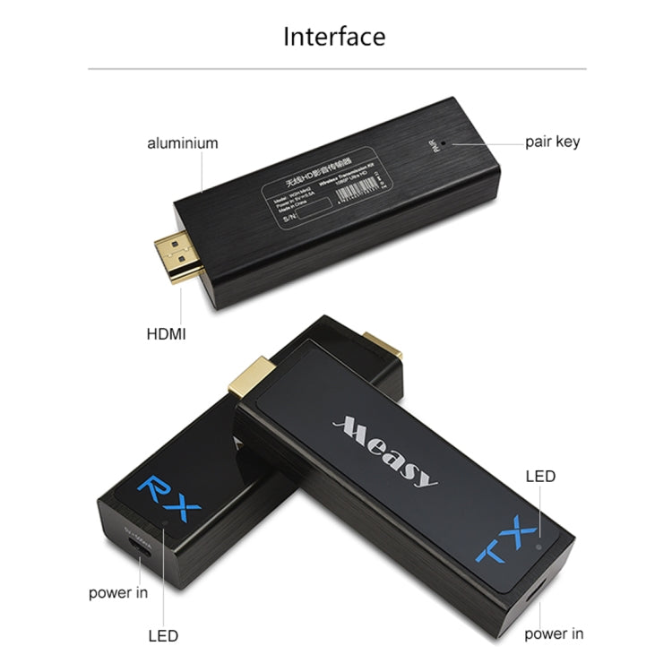 Measy W2H Nano 1080P HDMI 1.4 3D Wireless HDMI Audio Video Transmitter Receiver Extender, Transmission Distance: 30m, UK Plug - Amplifier by Measy | Online Shopping UK | buy2fix