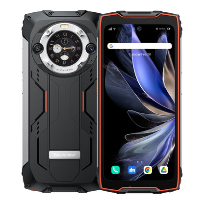 Blackview BV9300 Pro, 8GB+256GB, IP68/IP69K/MIL-STD-810H, 6.7 inch + 1.32 inch Android 13 MediaTek Helio G99 Octa Core, Network: 4G, NFC, OTG(Orange) - Blackview by Blackview | Online Shopping UK | buy2fix