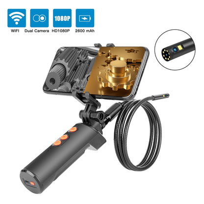 F280 1080P IP68 Waterproof Dual Camera WiFi Digital Endoscope, Length:3m Snake Tube(Black) - Consumer Electronics by buy2fix | Online Shopping UK | buy2fix