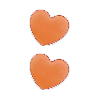 2 PCS Solid Color Love Airbag Phone Stand Ring Holder(Apricot Orange) - Ring Holder by buy2fix | Online Shopping UK | buy2fix