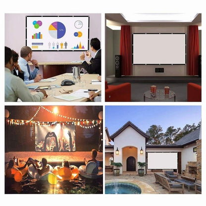 Simple Folding Thin Polyester Projector Film Curtain, Size:60 inch (16:9) Projection Area: 132x75cm - Consumer Electronics by buy2fix | Online Shopping UK | buy2fix