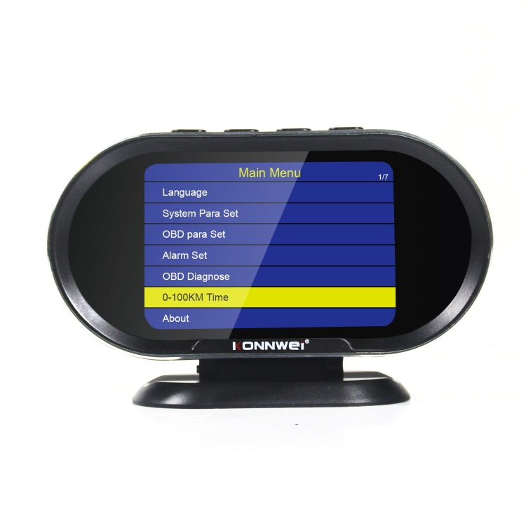 KONNWEI KW206 2 in 1 OBDII / EOBD12V Car Fault Scanner + 3.5 inch LCD Monitor - In Car by KONNWEI | Online Shopping UK | buy2fix