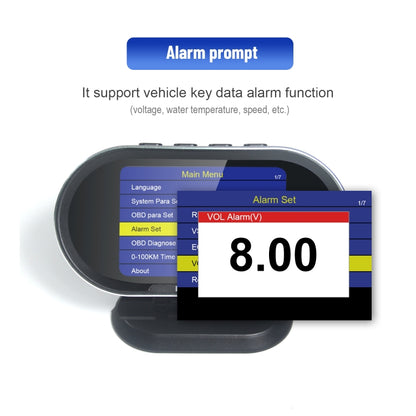 KONNWEI KW206 2 in 1 OBDII / EOBD12V Car Fault Scanner + 3.5 inch LCD Monitor - In Car by KONNWEI | Online Shopping UK | buy2fix