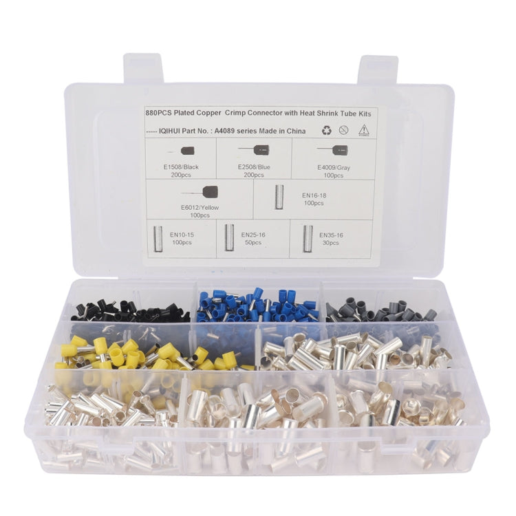 880 PCS Non Insulated Ferrules Pin Cord End Kit EN Series with Needle-shaped Tubular Terminal - In Car by buy2fix | Online Shopping UK | buy2fix