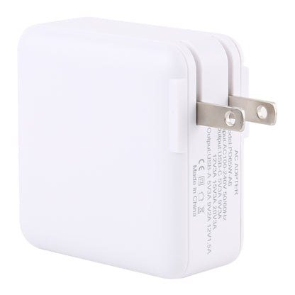 PD65W-A6 PD 65W 90 Degrees Foldable Pin Portable Multi-function USB Quick Charger, US Plug(White) - Apple Accessories by buy2fix | Online Shopping UK | buy2fix