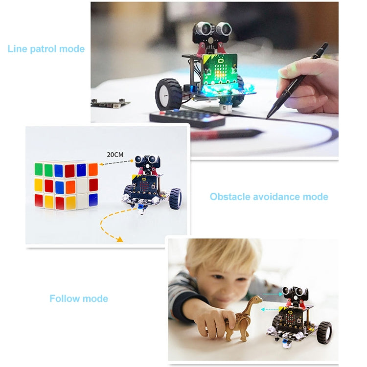 Yahboom Microbit Smart Robot Car Bitbot with IR and APP for Micro:bit V2/V1.5, without Micro:bit V2/V1.5 Board - Others by YAHBOOM | Online Shopping UK | buy2fix