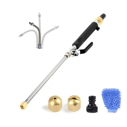 Garden Lawn Irrigation High Pressure Hose Spray Nozzle Car Wash Cleaning Tools Set (Black) - Watering & Irrigation by buy2fix | Online Shopping UK | buy2fix