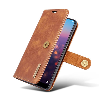 Crazy Horse Texture Flip Detachable Magnetic Leather Case for Huawei P20 Pro, with Holder & Card Slots & Wallet(Brown) - Huawei Cases by DG.MING | Online Shopping UK | buy2fix