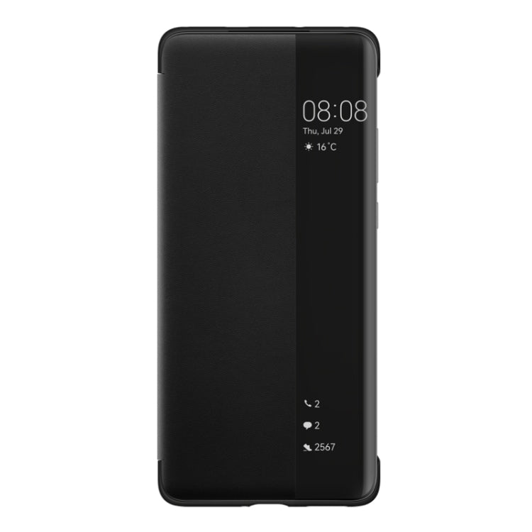 For Huawei P50 Pro Smart Display View Window Flip Leather Protective Case with Sleep / Wake-up Function(Black) - Huawei Cases by Huawei | Online Shopping UK | buy2fix