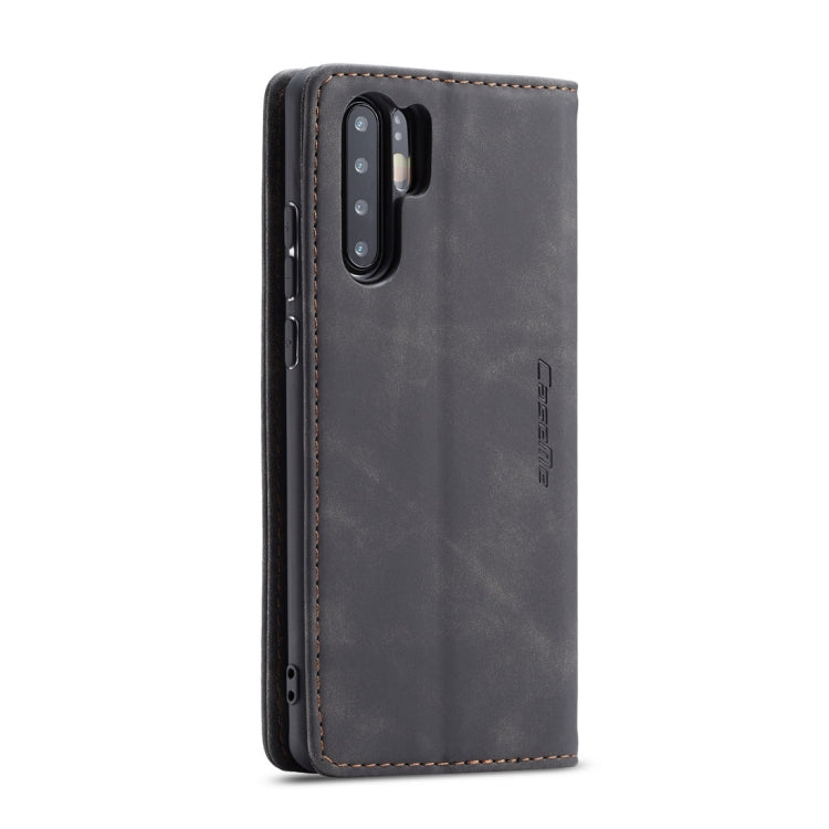 CaseMe-013 Multifunctional Retro Frosted Horizontal Flip Leather Case for Huawei P30 Pro, with Card Slot & Holder & Wallet (Black) - Huawei Cases by CaseMe | Online Shopping UK | buy2fix