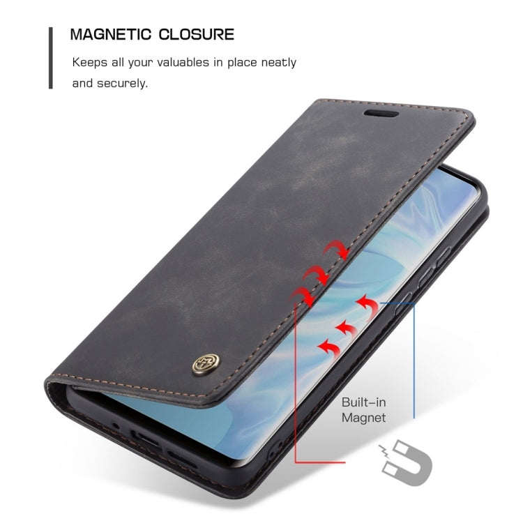 CaseMe-013 Multifunctional Retro Frosted Horizontal Flip Leather Case for Huawei P30 Pro, with Card Slot & Holder & Wallet (Black) - Huawei Cases by CaseMe | Online Shopping UK | buy2fix