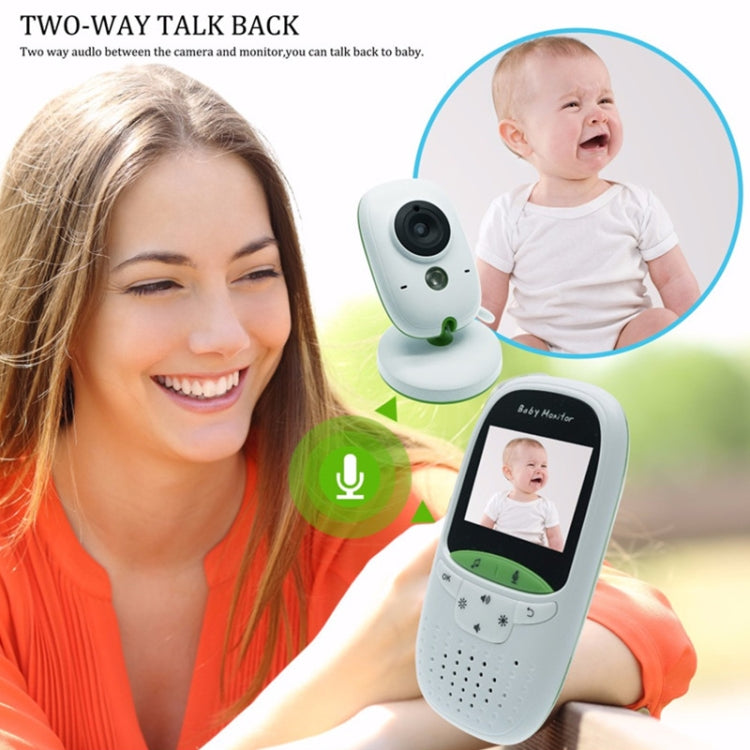 VB602 2.4 inch LCD 2.4GHz Wireless Surveillance Camera Baby Monitor, Support Two Way Talk Back, Night Vision(White) - Security by buy2fix | Online Shopping UK | buy2fix