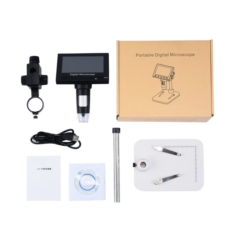 720P 4.3 inch Display Screen HD Industrial Digital Microscope - Consumer Electronics by buy2fix | Online Shopping UK | buy2fix