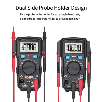 BSIDE ADM66 Handheld Household 6000 Count AC / DC Current Voltage Capacitor Automatic Range Multimeter with LCD Backlight & Card Slot Function - Consumer Electronics by BSIDE | Online Shopping UK | buy2fix