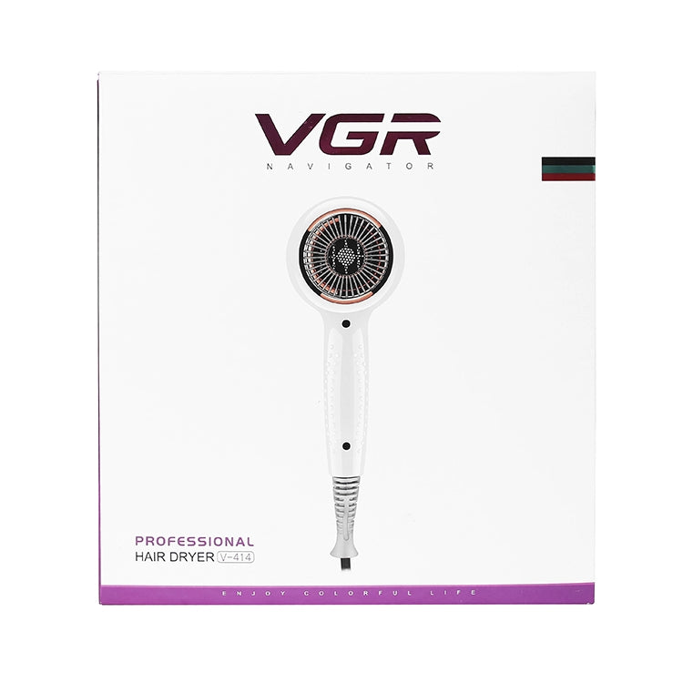VGR V-414 2200W Negative Ion Hair Dryers with 6 Gear Adjustment, Plug Type: EU Plug(Black) - Home & Garden by VGR | Online Shopping UK | buy2fix