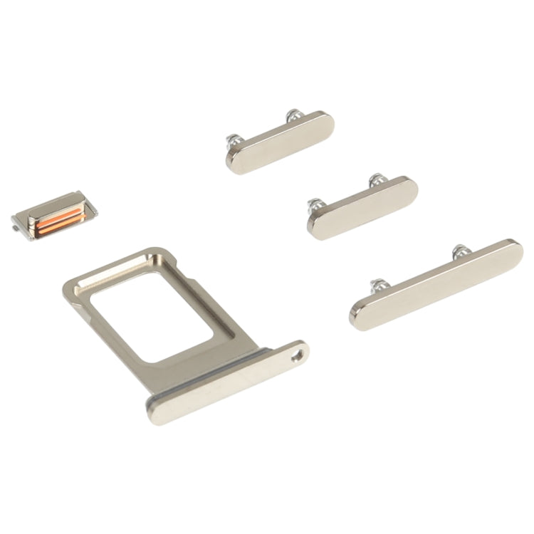 SIM Card Tray + Side Keys for iPhone 14 Pro(Gold) - Repair & Spare Parts by buy2fix | Online Shopping UK | buy2fix