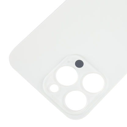 For iPhone 15 Pro Max Glass Battery Back Cover(White) -  by buy2fix | Online Shopping UK | buy2fix