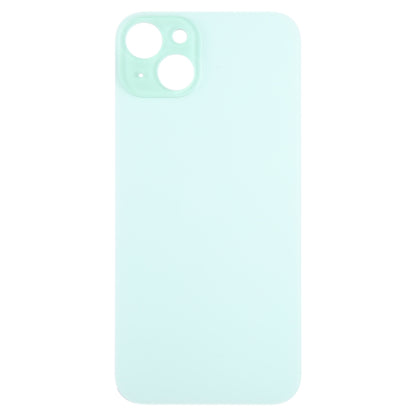 For iPhone 15 Plus Easy Replacement Big Camera Hole Glass Back Battery Cover(Green) -  by buy2fix | Online Shopping UK | buy2fix