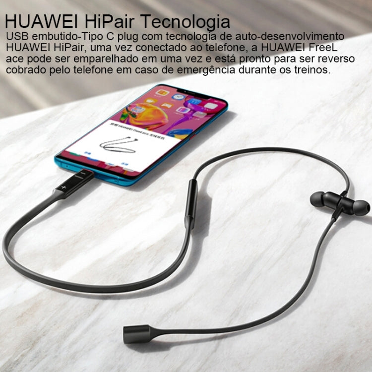 Original Huawei FreeLace CM70-C Bluetooth 5.0 Waterproof Hanging Neck Sports In-ear Bluetooth Headset (Silver) - Neck-mounted Earphone by Huawei | Online Shopping UK | buy2fix