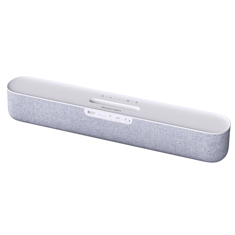 WK D21 Witdeer Series Portable Wireless Bluetooth Speaker Support TF Card & AUX & U Disk(White) - Desktop Speaker by WK | Online Shopping UK | buy2fix