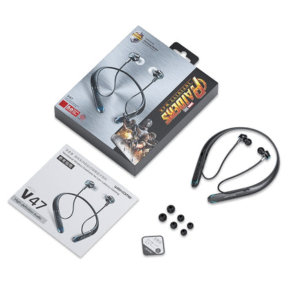 WK V47 Bluetooth 5.0 Low Latency Neck Hanging Gaming Earphone - Neck-mounted Earphone by WK | Online Shopping UK | buy2fix