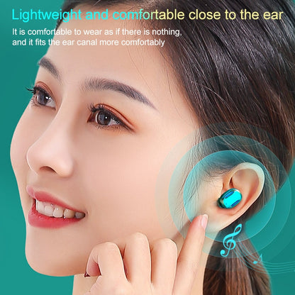 A22 English Version Pull-out Digital Display Bluetooth Earphone with Magnetic Charging Box, Support Touch Light & Power Bank (Black) - Bluetooth Earphone by buy2fix | Online Shopping UK | buy2fix