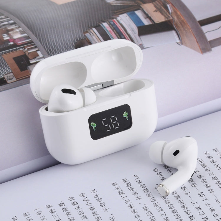 i58 TWS Bluetooth 5.0 Touch Wireless Bluetooth Earphone for IOS System Equipment, with Magnetic Attraction Charging Box & Smart Digital Display, Support Siri(White) - TWS Earphone by buy2fix | Online Shopping UK | buy2fix