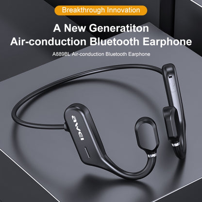 awei A889BL Air Conduction Sports Bluetooth 5.0 Wireless Headset - Bluetooth Earphone by awei | Online Shopping UK | buy2fix