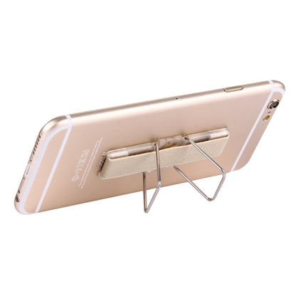 2 in 1 Adjustable Universal Mini Adhesive Holder Stand + Slim Finger Grip, Size: 7.3 x 2.2 x 0.3 cm(Gold) - Ring Holder by buy2fix | Online Shopping UK | buy2fix