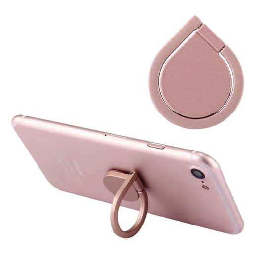 Universal 360 Degree Rotation Drops of water Style Ring Phone Holder Stand(Rose Gold) - Ring Holder by buy2fix | Online Shopping UK | buy2fix