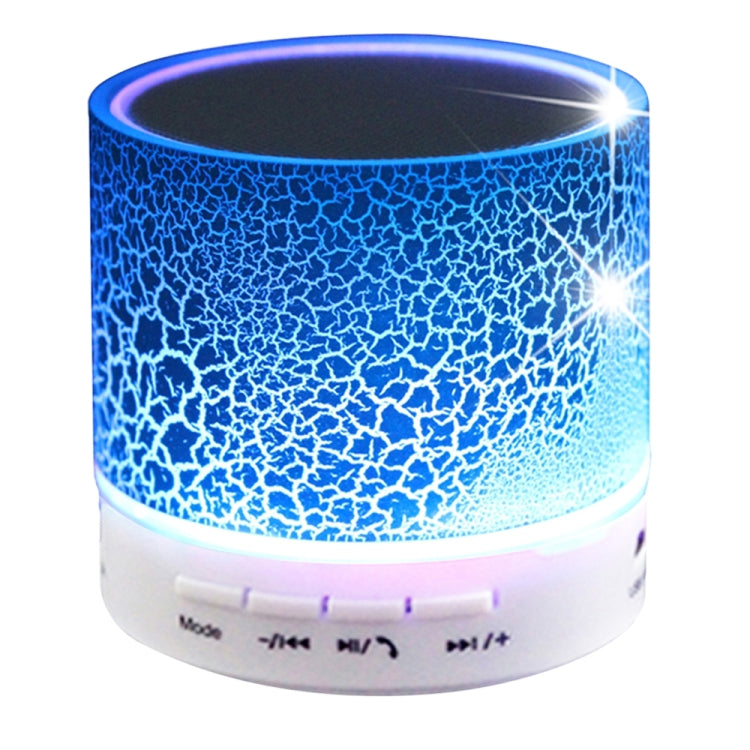 A9 Mini Portable Glare Crack Bluetooth Stereo Speaker with LED Light, Built-in MIC, Support Hands-free Calls & TF Card(Blue) - Mini Speaker by buy2fix | Online Shopping UK | buy2fix