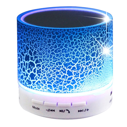 A9 Mini Portable Glare Crack Bluetooth Stereo Speaker with LED Light, Built-in MIC, Support Hands-free Calls & TF Card(Blue) - Mini Speaker by buy2fix | Online Shopping UK | buy2fix