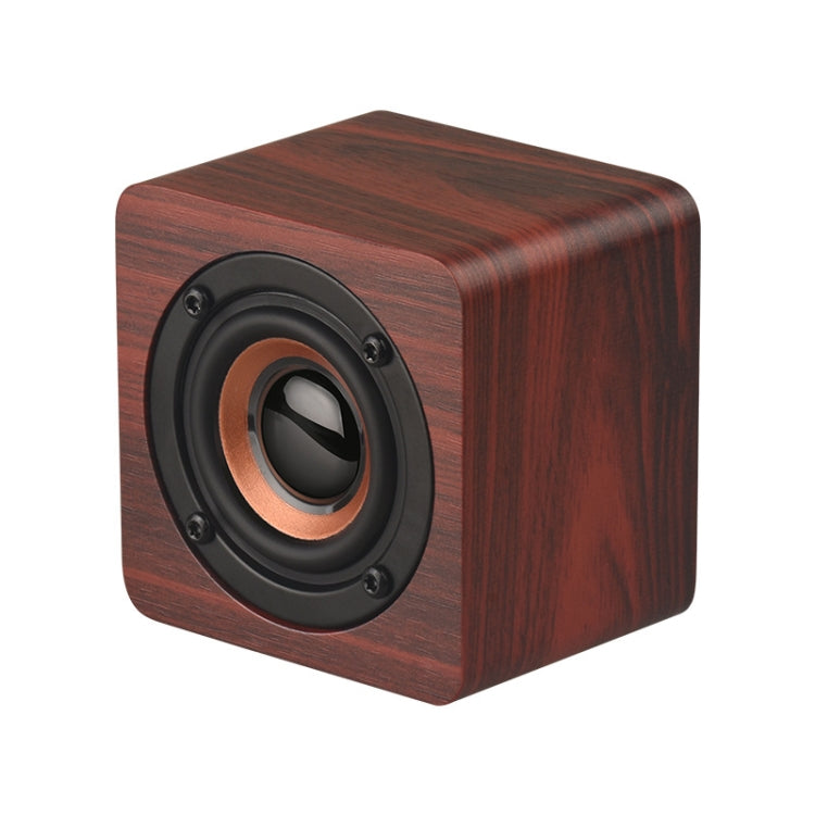 Q1 Wooden Mini Portable Mega Bass Wireless Bluetooth Speaker(Red) - Mini Speaker by buy2fix | Online Shopping UK | buy2fix