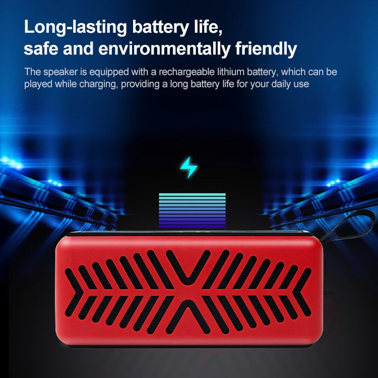 EBS-039 Portable Retro Card Single Speaker Mini Wireless Bluetooth Speaker (Red) - Mini Speaker by buy2fix | Online Shopping UK | buy2fix