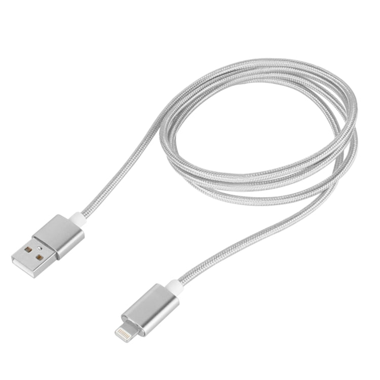 Weave Style 5V 2A 8 Pin to USB 2.0 Magnetic Data Cable, Cable Length: 1.2m(Silver) - Charging Cable & Head by buy2fix | Online Shopping UK | buy2fix