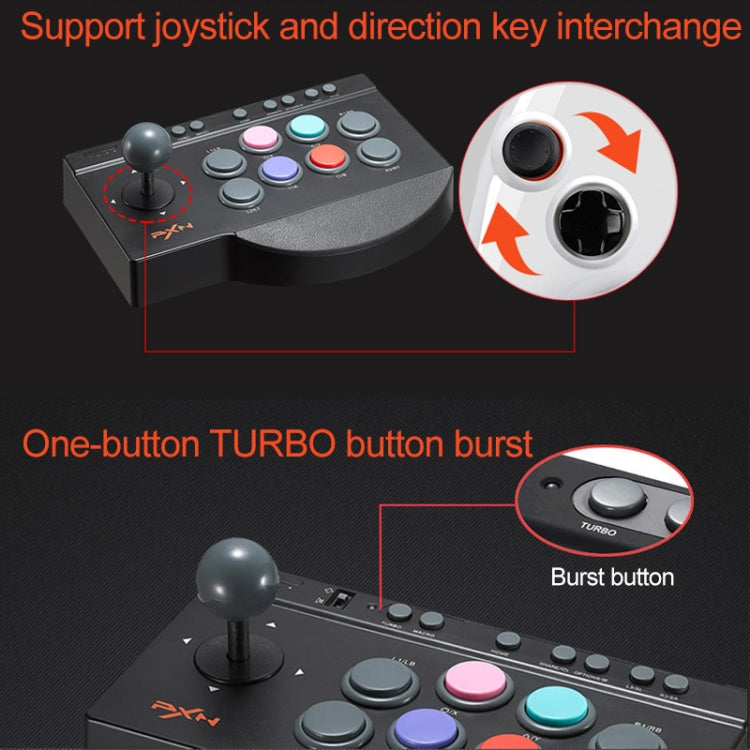 PXN PXN-0082 Gladiator Street Machine Game Handle Rocker Controller for Nintendo Switch / PC / Android System / PS3 / PS4 / XboxOne - Gamepads by PXN | Online Shopping UK | buy2fix