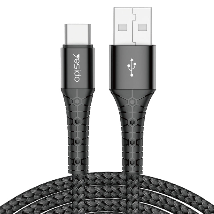 Yesido CA50 2.4A USB to USB-C / Type-C Charging Cable, Length: 2m - USB-C & Type-C Cable by Yesido | Online Shopping UK | buy2fix