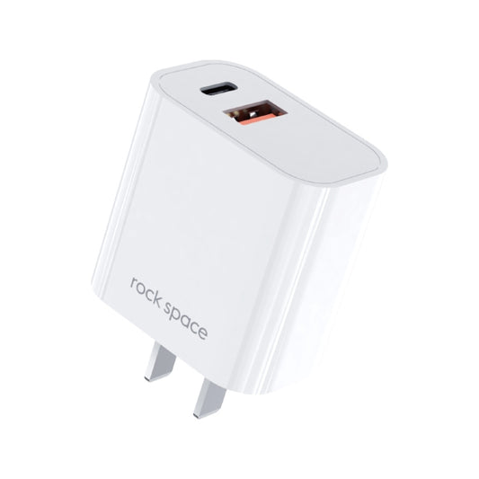 ROCK T43 20W PD USB-C / Type-C + USB Dual Port Travel Charger, CN Plug - Mobile Accessories by ROCK | Online Shopping UK | buy2fix