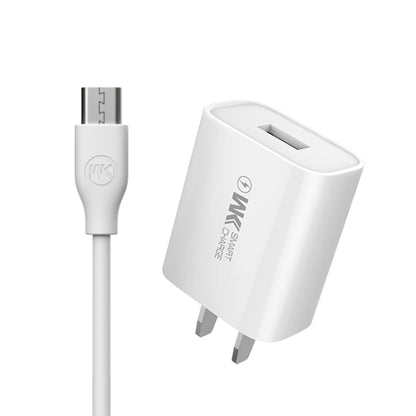 WK WP-U69m 2.0A Speed Mini USB Charger + USB to Micro USB Data Cable, Plug Type: US Plug - Apple Accessories by WK | Online Shopping UK | buy2fix