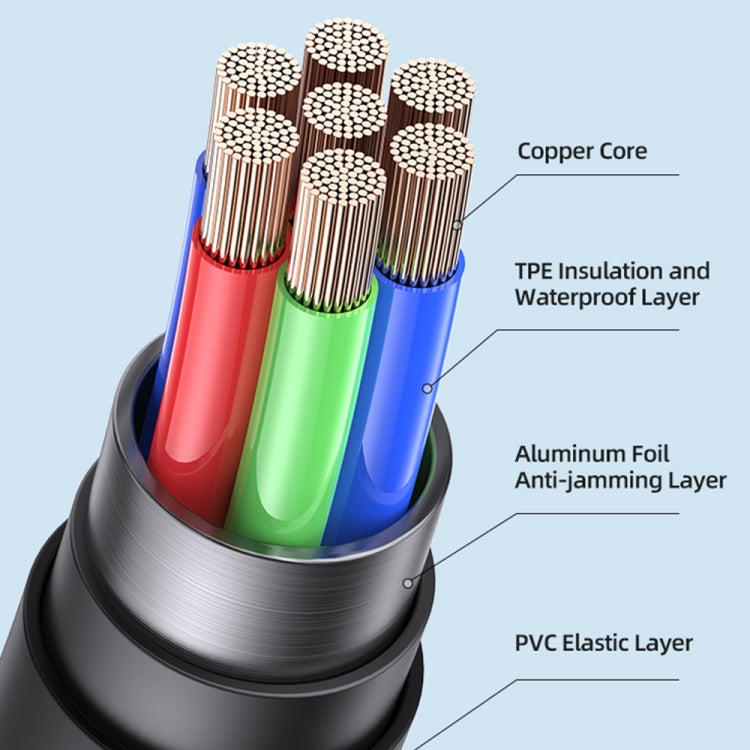 USAMS US-SJ597 Jelly Series USB to Micro USB Two-Color Data Cable, Cable Length: 1m (White) -  by USAMS | Online Shopping UK | buy2fix