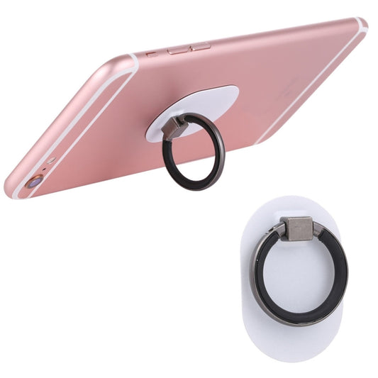 Universal Phone Adhesive Metal Plate 360 Degree Rotation Stand Finger Grip Ring Holder(White) - Ring Holder by buy2fix | Online Shopping UK | buy2fix