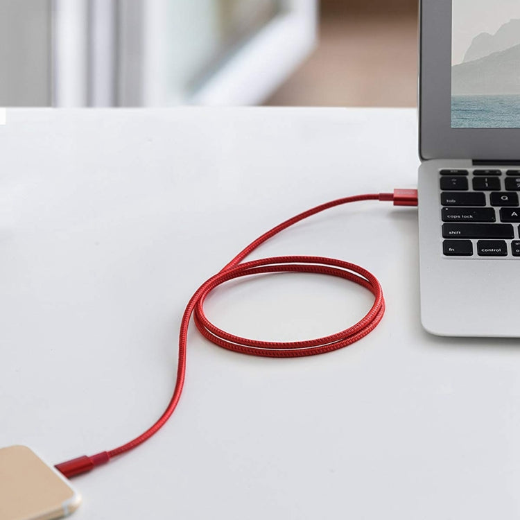 ANKER USB to 8 Pin Apple MFI Certificated Nylon Weaving Charging Data Cable, Length: 1m(Red) - Apple Accessories by ANKER | Online Shopping UK | buy2fix