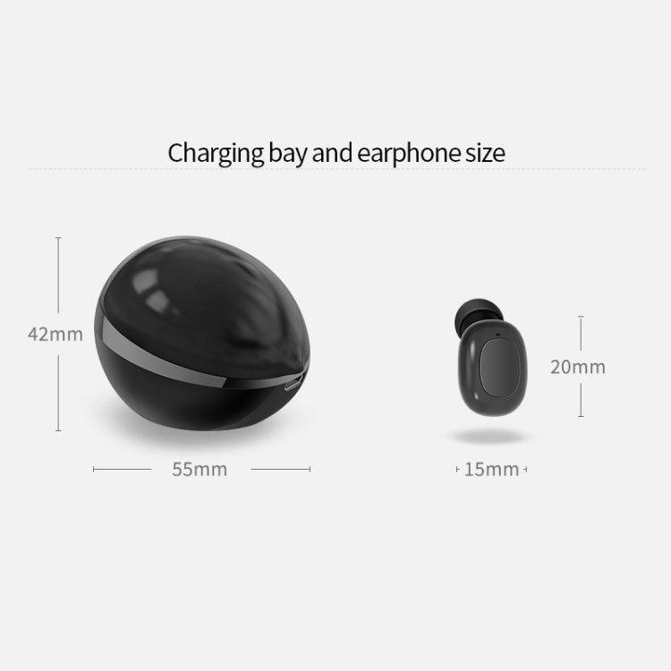 A10 TWS Space Capsule Shape Wireless Bluetooth Earphone with Magnetic Charging Box & Lanyard, Support HD Call & Automatic Pairing Bluetooth(White) - TWS Earphone by buy2fix | Online Shopping UK | buy2fix