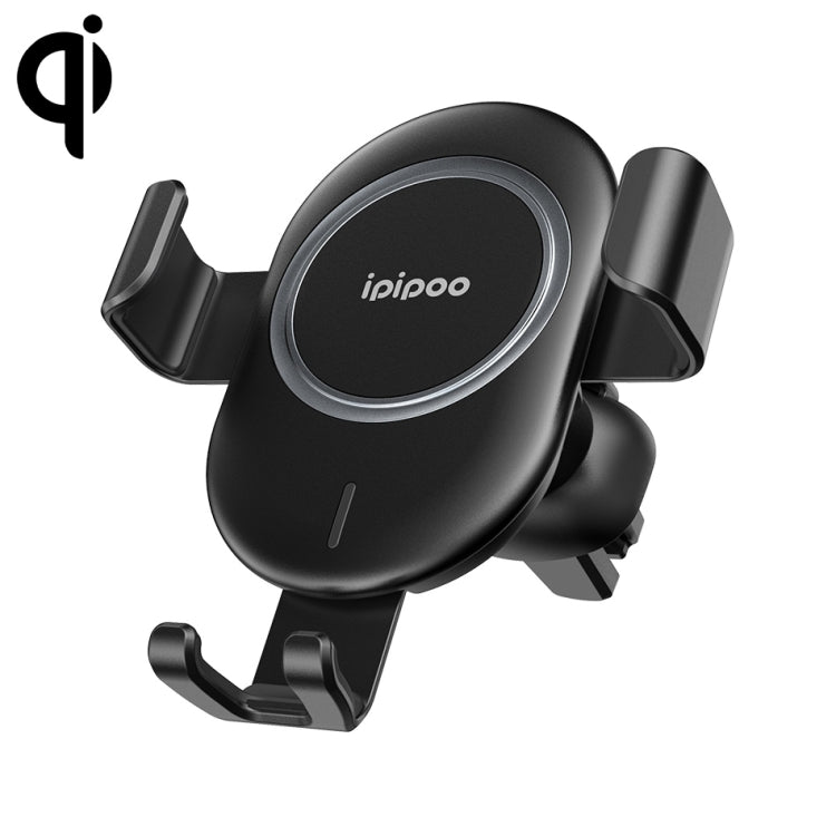 ipipoo WP-2 Qi Standard Wireless Charger Gravity Sensing Car Air Outlet Phone Holder, Suitable for 4.7 - 6.0 inch Smartphones - In Car by ipipoo | Online Shopping UK | buy2fix