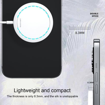 WK WP-U92 15W Ultra Thin Magnetic Wireless Charger with Indicator Light (White) - Apple Accessories by WK | Online Shopping UK | buy2fix