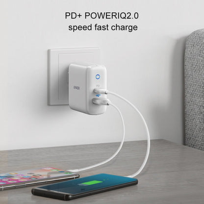 ANKER A2626 33W PowerPort PD USB-C / Type-C Interface + PowerIQ 2.0 USB-A Interface Wall Charger, US Plug(White) - Apple Accessories by ANKER | Online Shopping UK | buy2fix