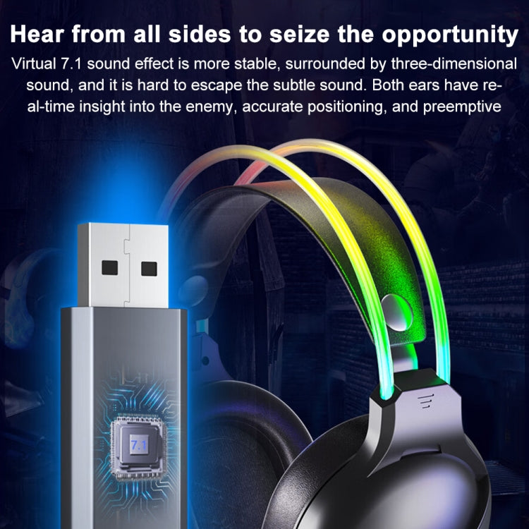 AULA S503 Headset RGB Wired Gaming Headphones - Multimedia Headset by AULA | Online Shopping UK | buy2fix